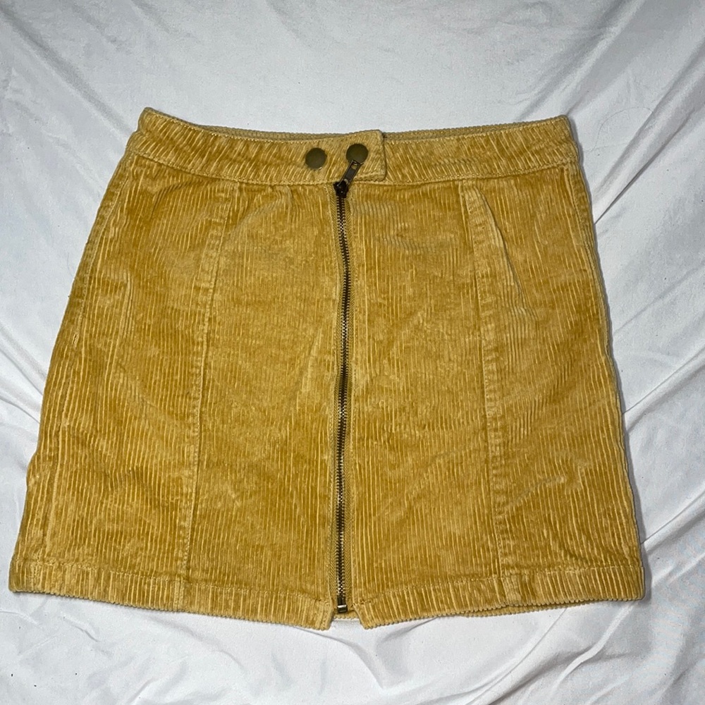 Corduroy Skirt. Blue Spice. Size One